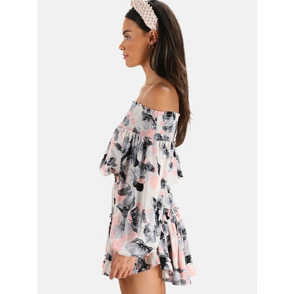 🇺🇸 BOGO 🇺🇸 Misa Los Angeles Freesia Smocked Off the Shoulder Dress